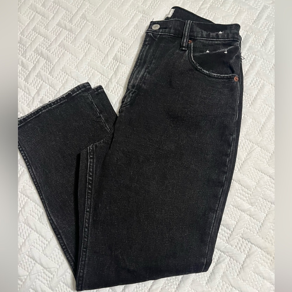Abercrombie The Ankle Straight Ultra High Rise